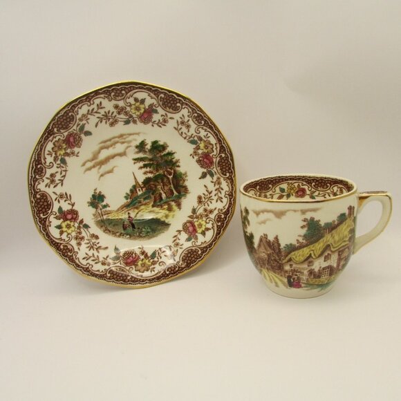 2 Vtg Royal Tudor Ware England  and RZB Porcellaine 4oz Cups and Saucers Sets - Picture 12 of 16